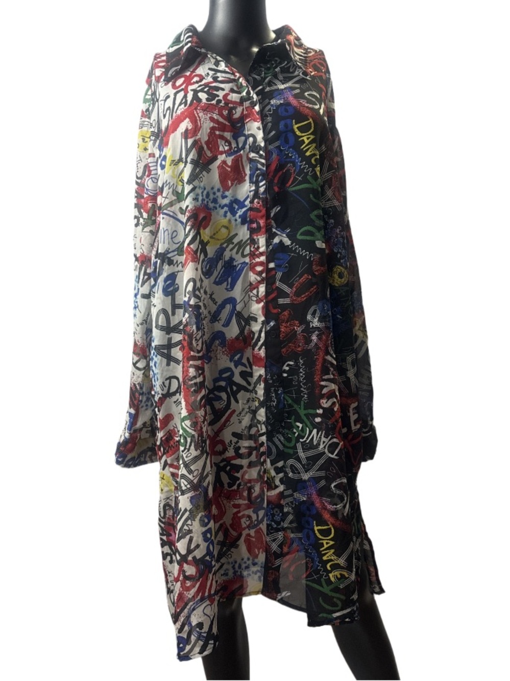 Size 3X Live 4 Truth Multicolor Graffiti Print Women's Skirt